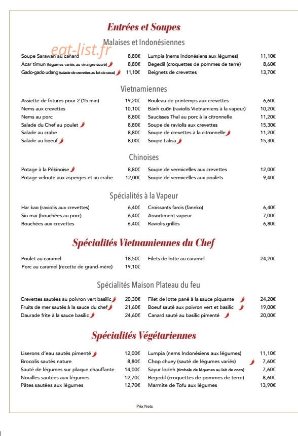 Le Sarawan — carte page 2