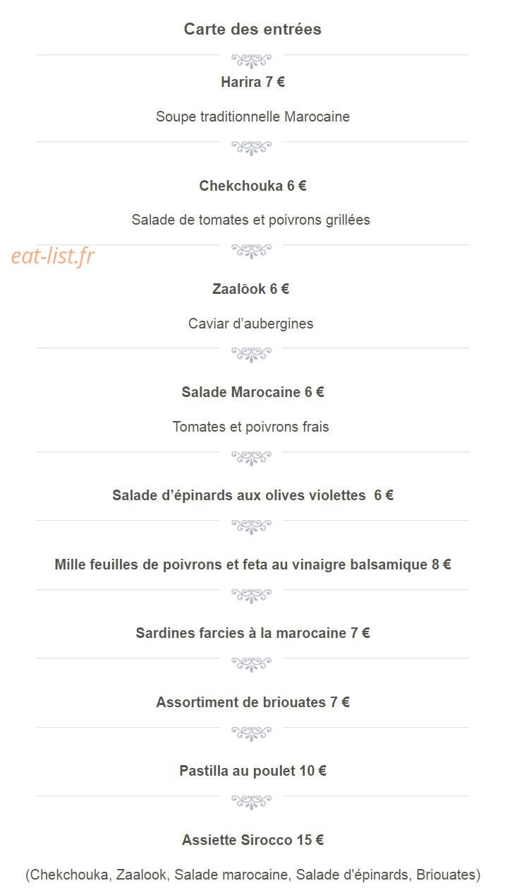 Le sirocco — carte page 2