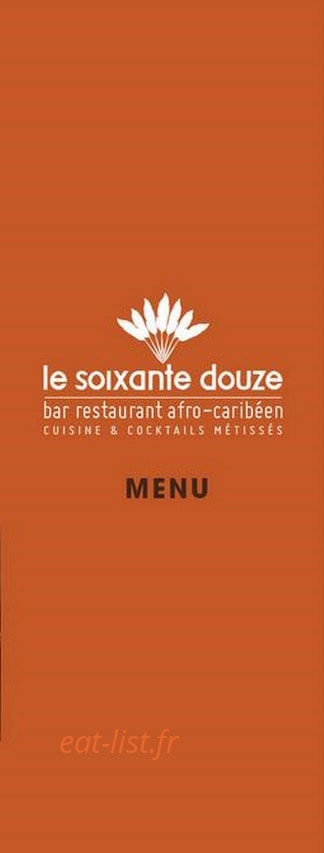 Le soixante douze — carte page 1