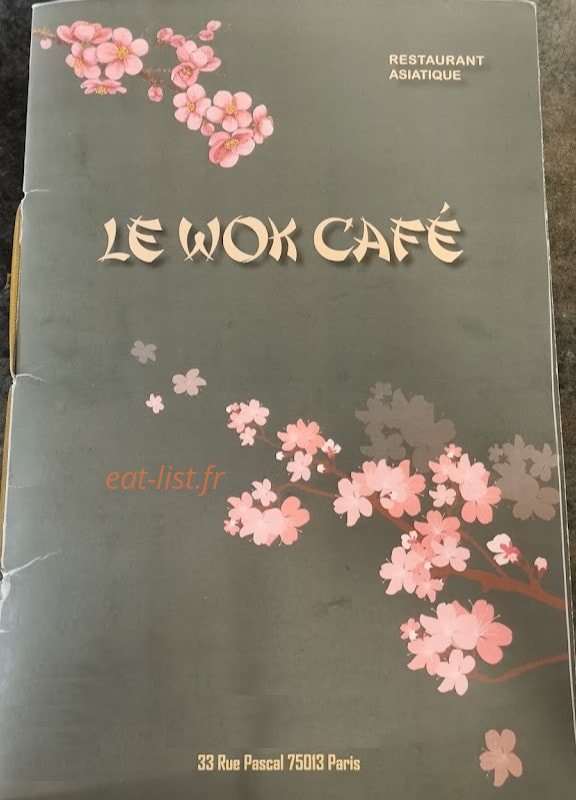Le WokCafe — carte page 1
