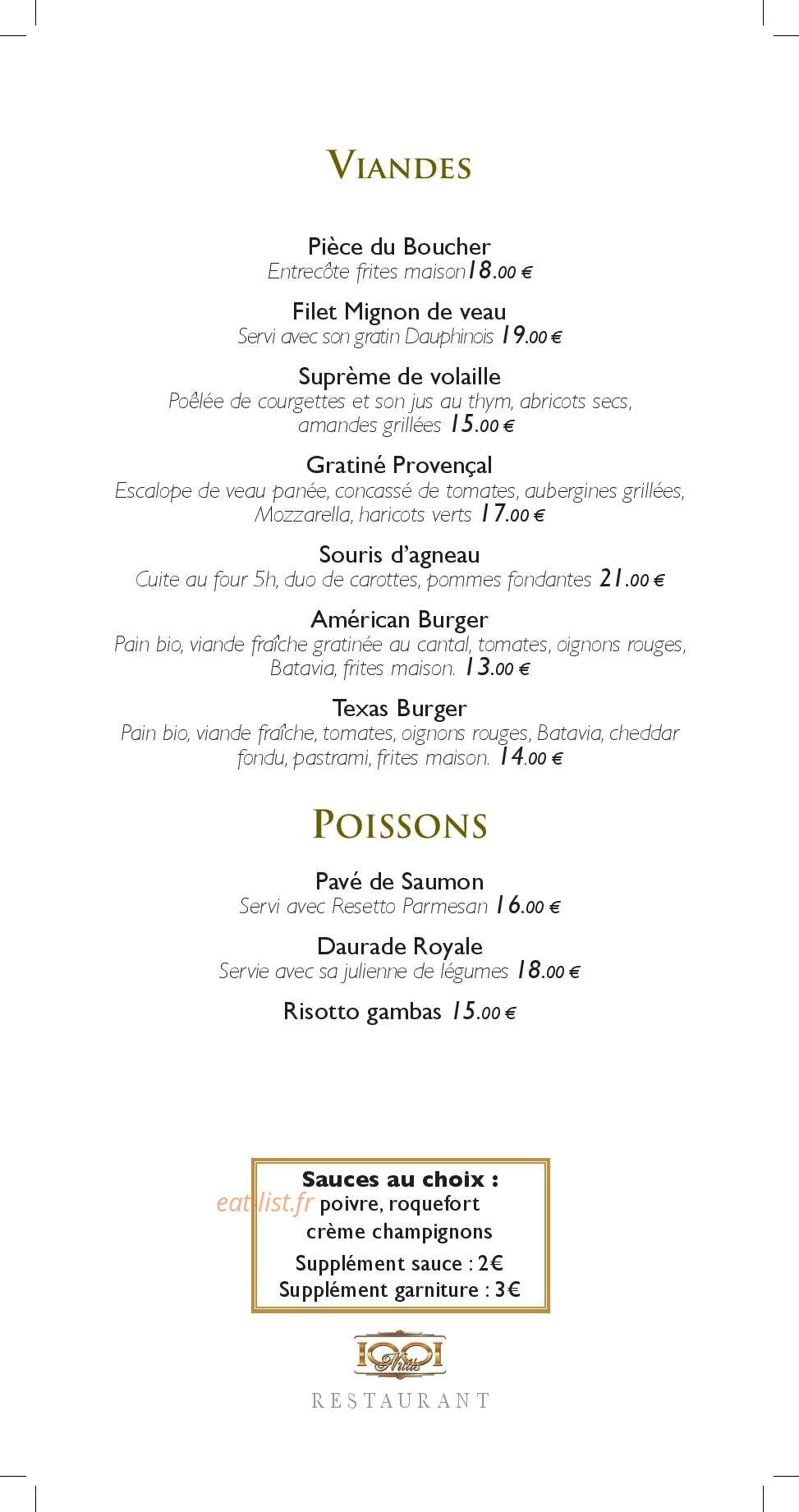 Les 1001 nuits — carte page 2