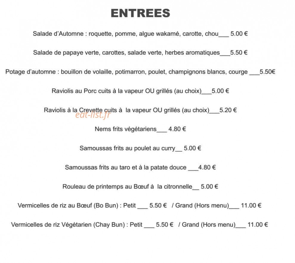 Les 5 Saisons — carte page 1