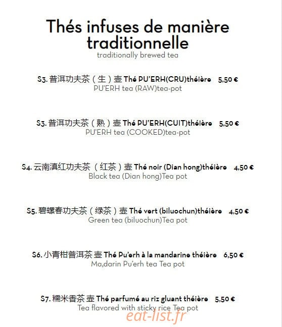 Les delices du Yunnan — carte page 19