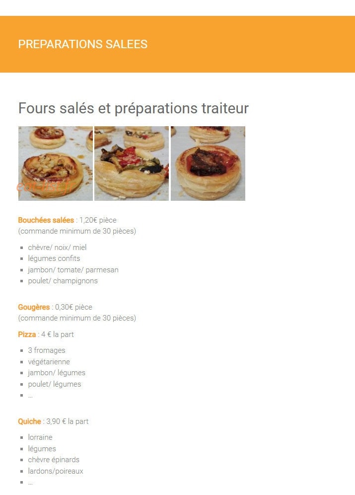 Lorette boulangerie — carte page 5