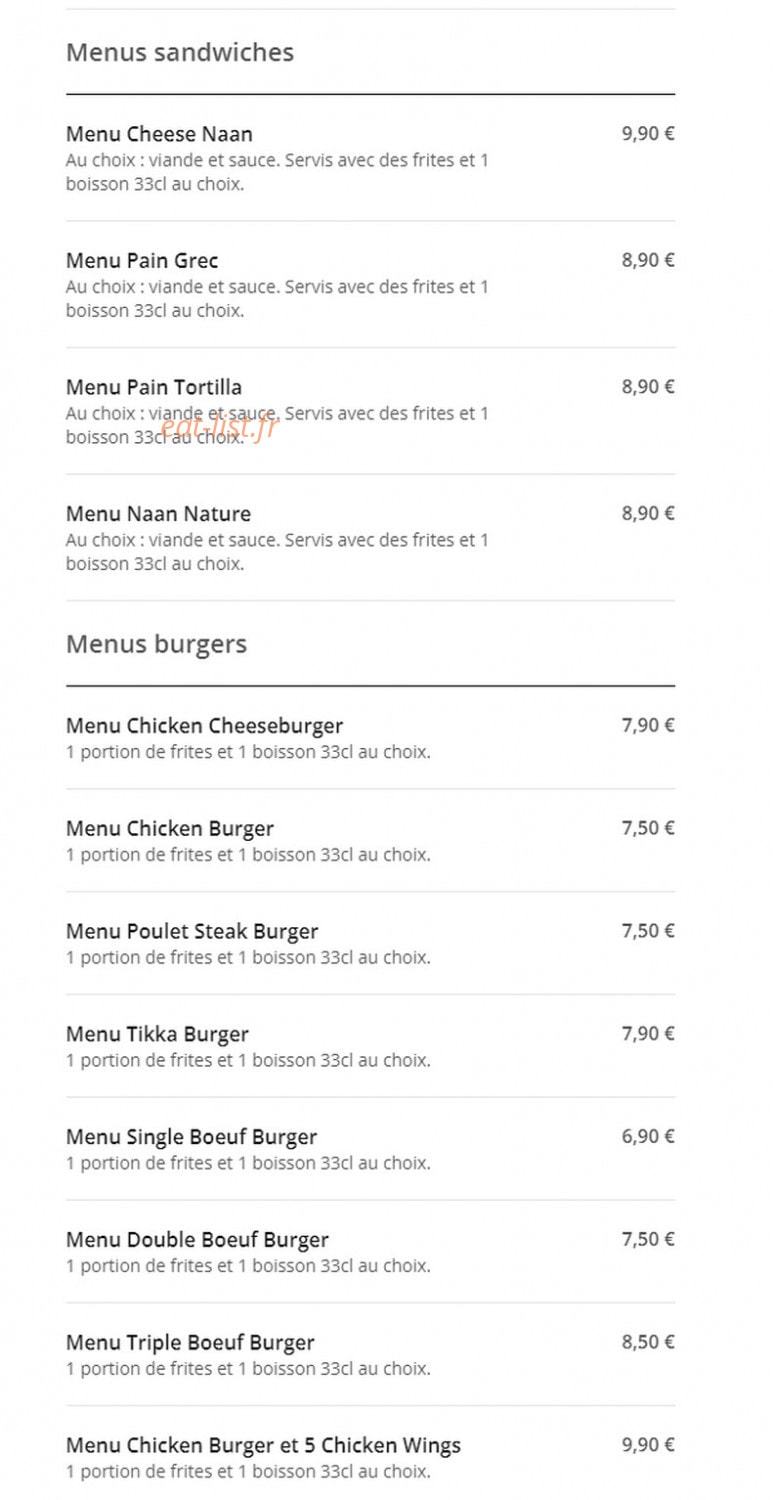 Mak Chicken — carte page 4