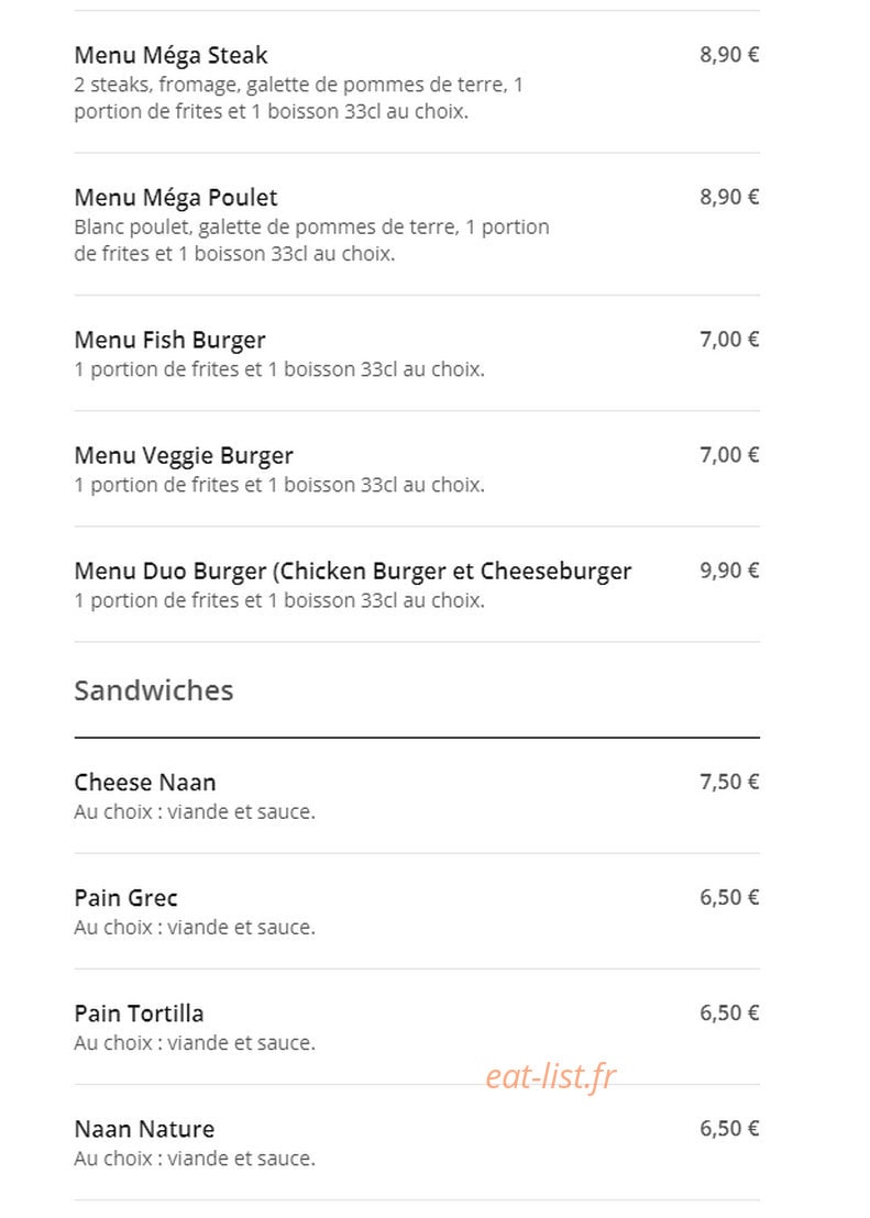 Mak Chicken — carte page 5