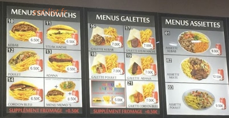 Memo's Resto — carte page 2