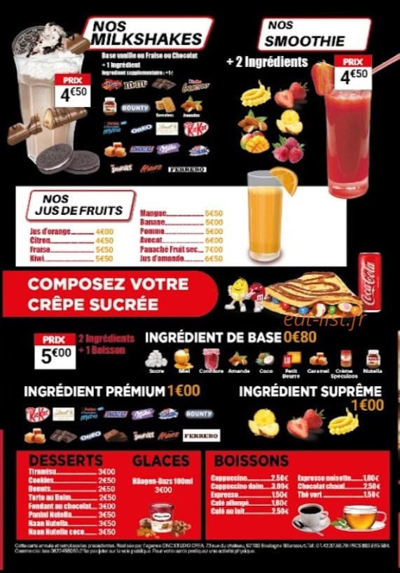Mondial Sandwich — carte page 6