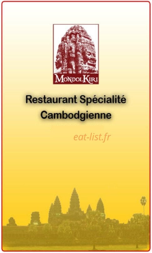 Mondol Kiri — carte page 1