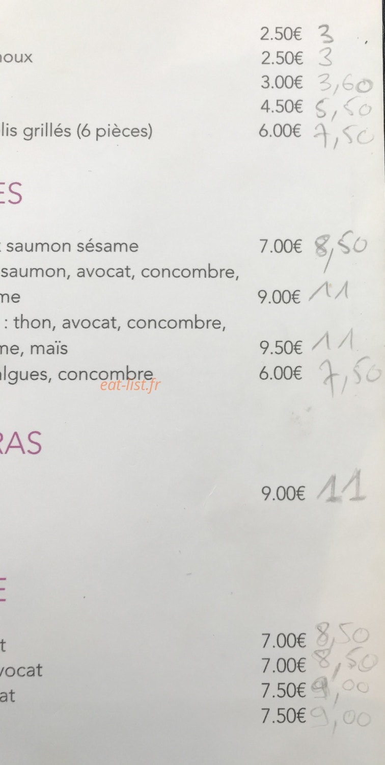 Nems & Sushi — carte page 12