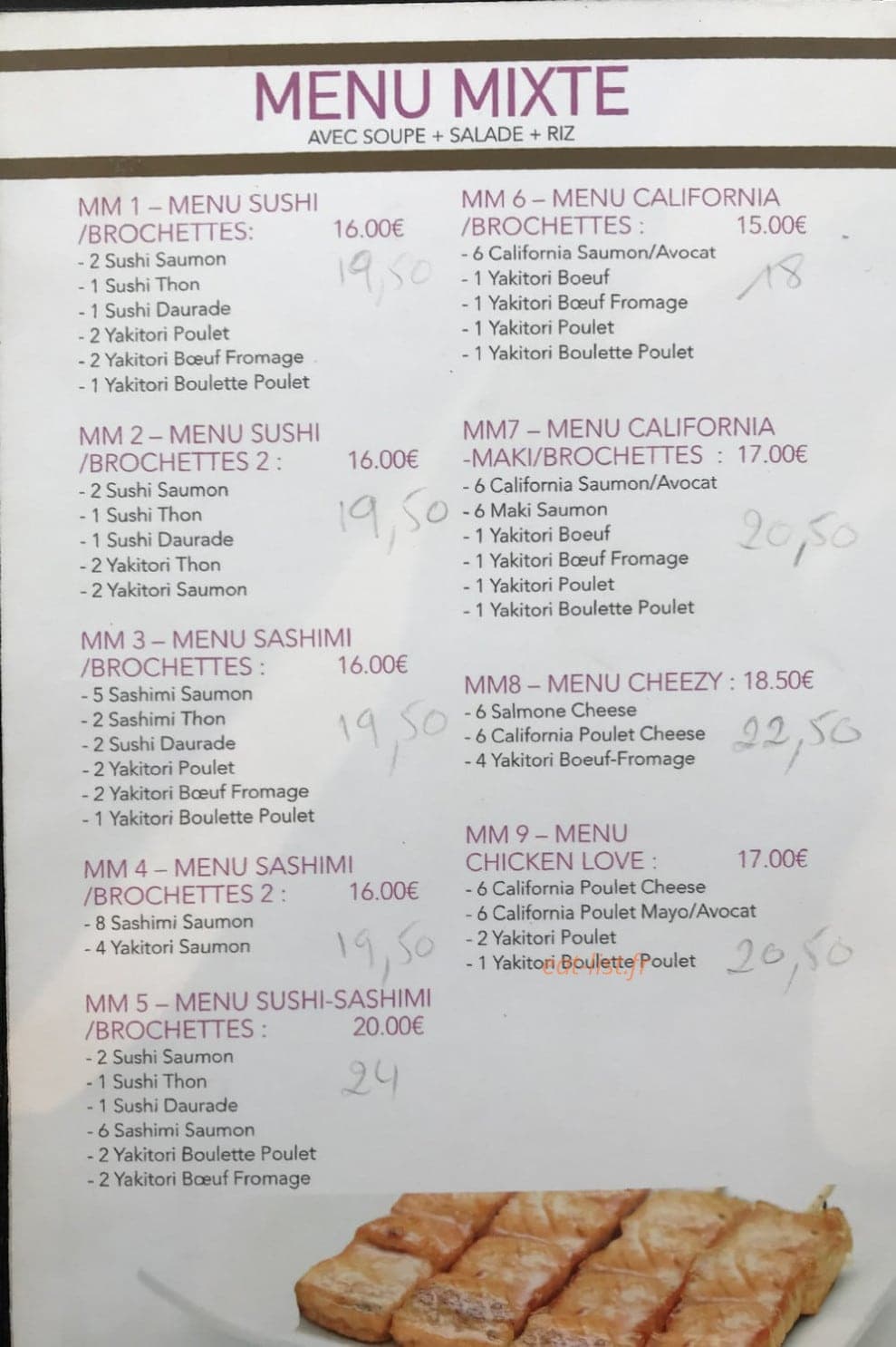 Nems & Sushi — carte page 3