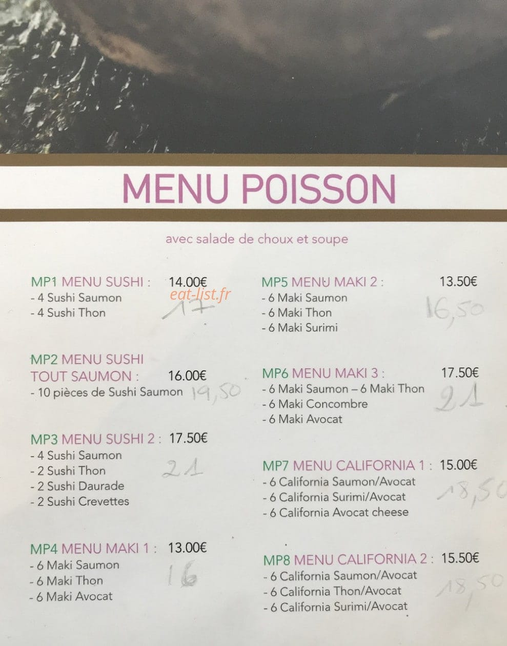 Nems & Sushi — carte page 7