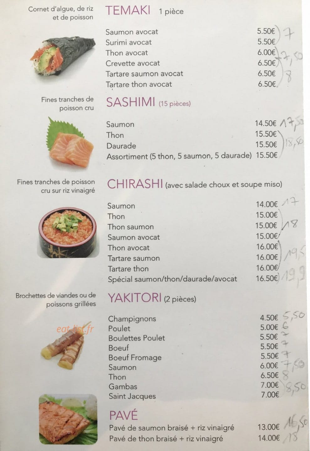 Nems & Sushi — carte page 9