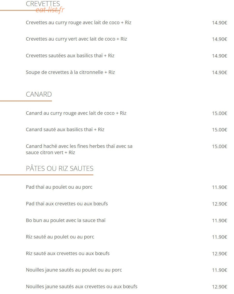 New Bai Fern — carte page 2