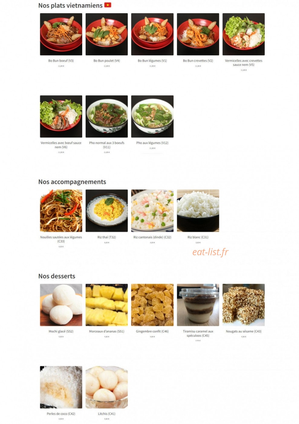 Noodle Panda — carte page 3