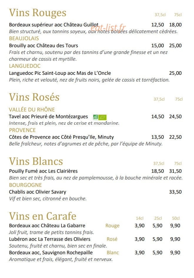 O'Pho — carte page 6