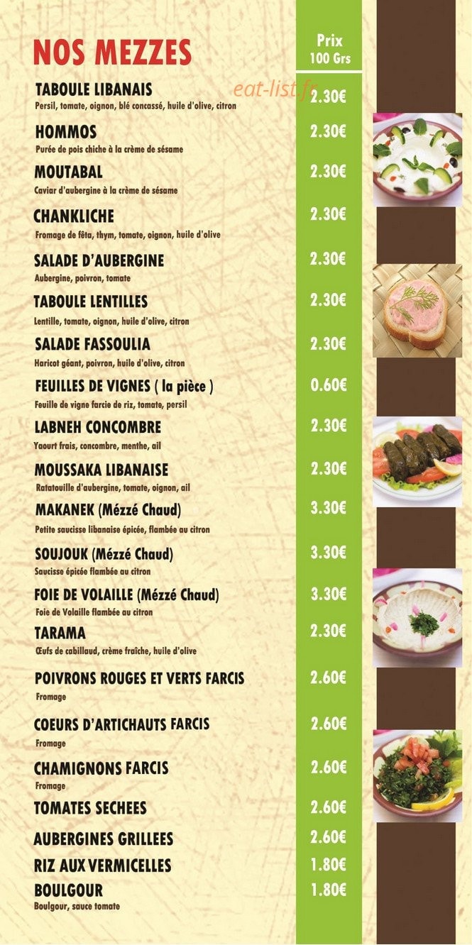 Paris Beirut — carte page 2