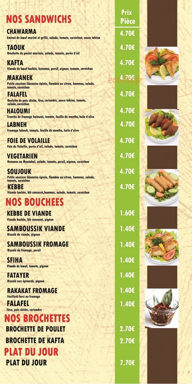Paris Beirut — carte page 3