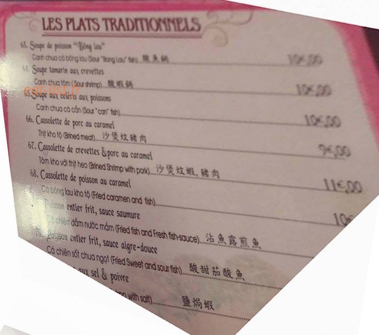 Pho Saigon — carte page 6