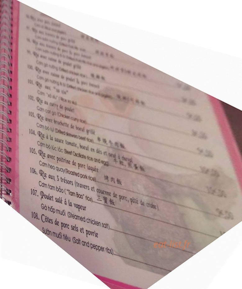 Pho Saigon — carte page 10