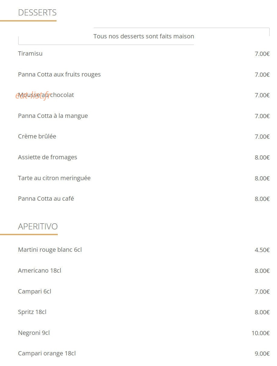 Piacere pizza — carte page 4