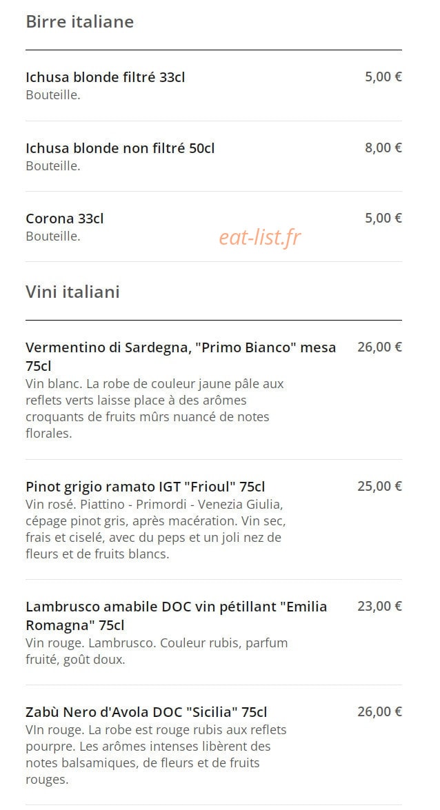 Pizza César — carte page 9