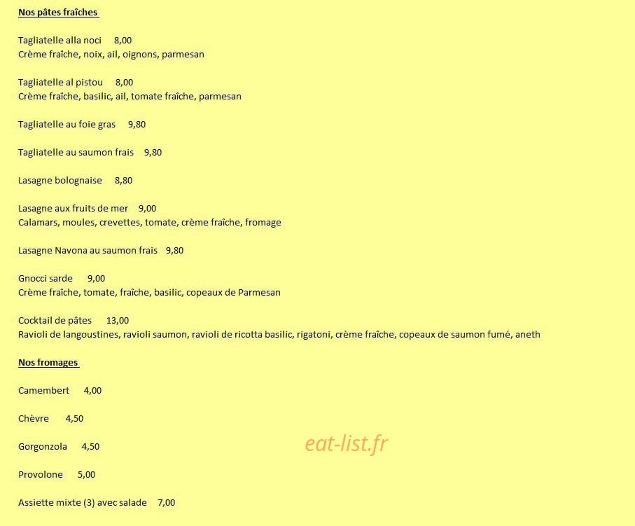 Pizza del Navona — carte page 6