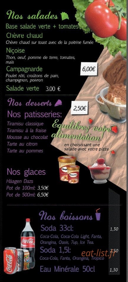 Pizza Pepino — carte page 4