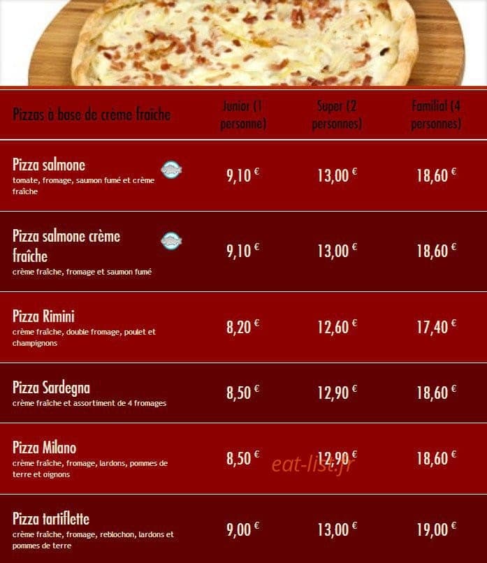 Pizza Pronto — carte page 6