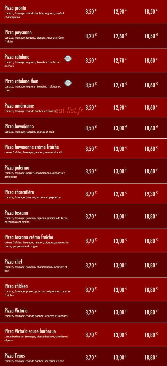 Pizza Pronto — carte page 5