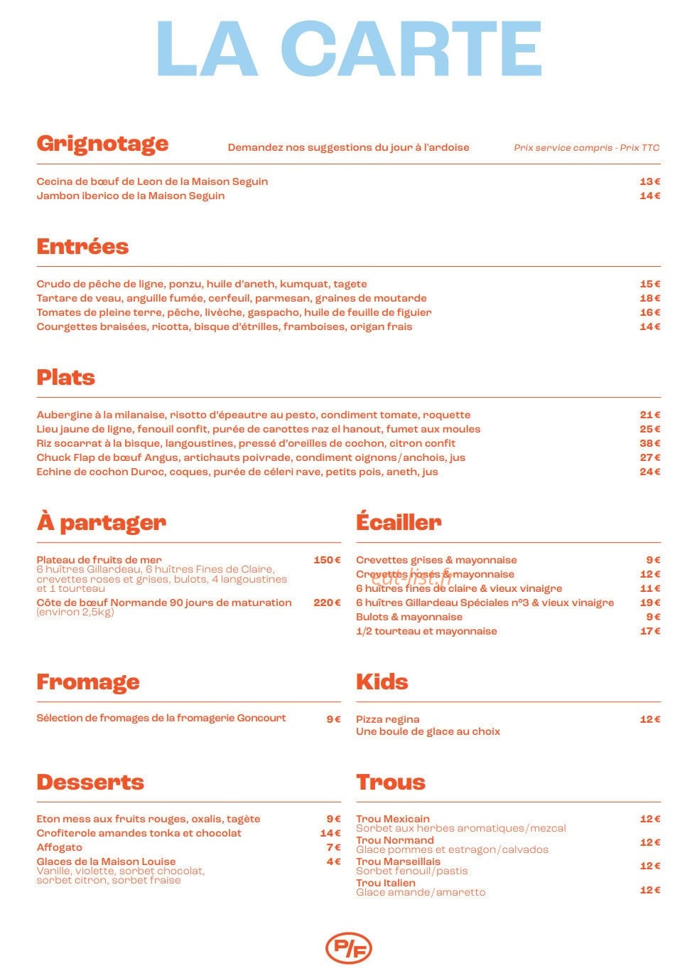 Plat/form — carte page 1