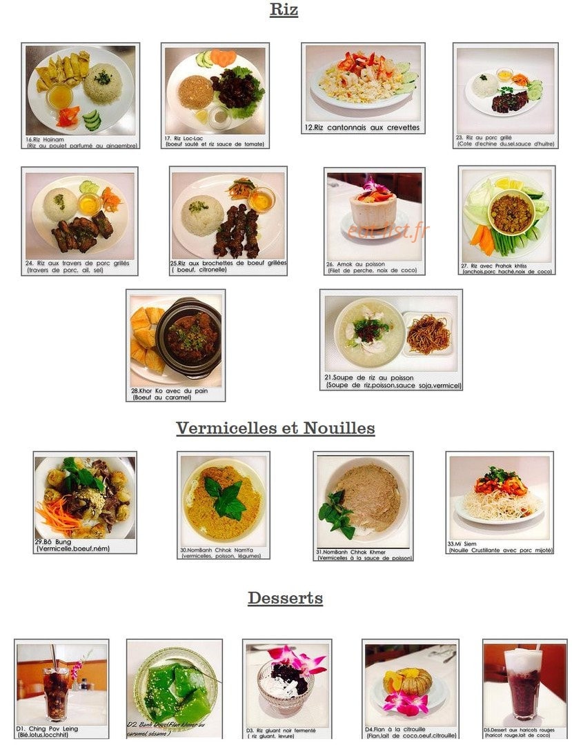 Restaurant Bambou d'Or — carte page 2