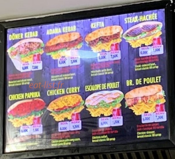 Restaurant Du Campus — carte page 2