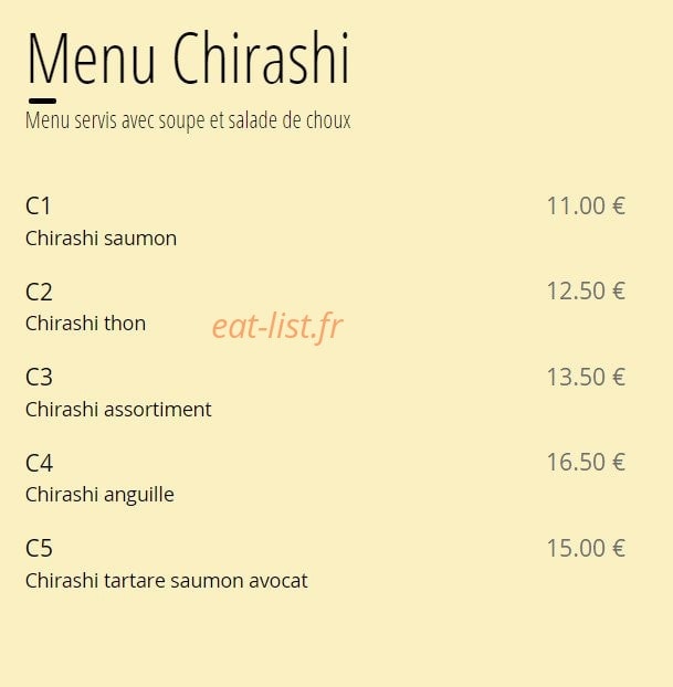 Restaurant Otakuni — carte page 11