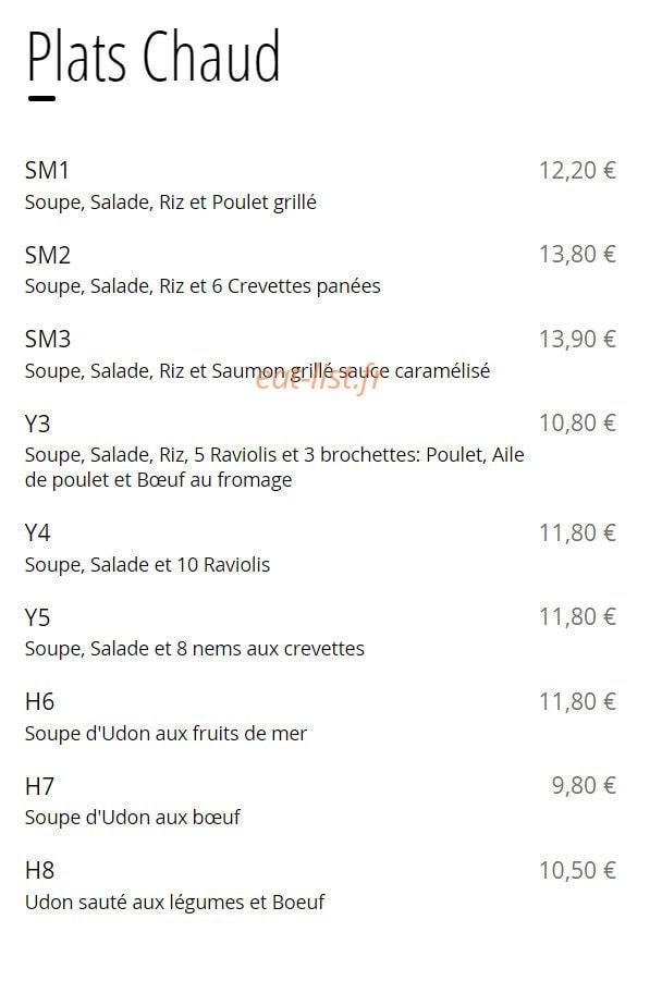 Restaurant Otakuni — carte page 12