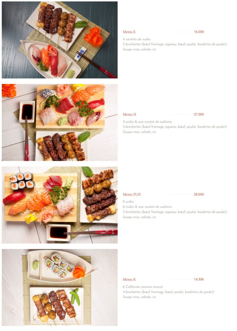 Samouraï — carte page 8
