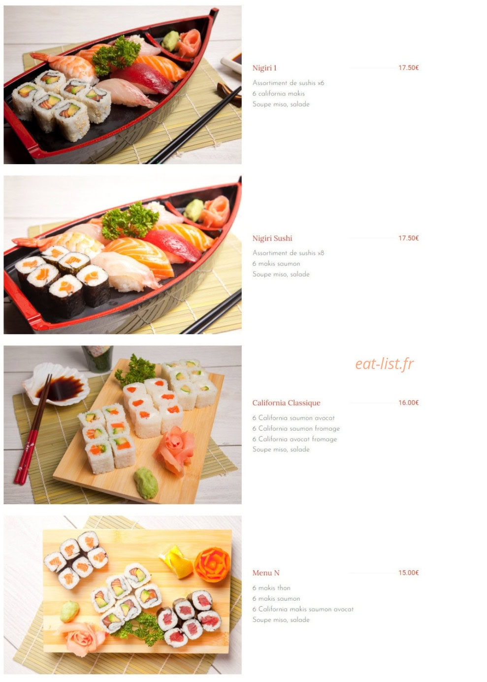 Samouraï — carte page 7