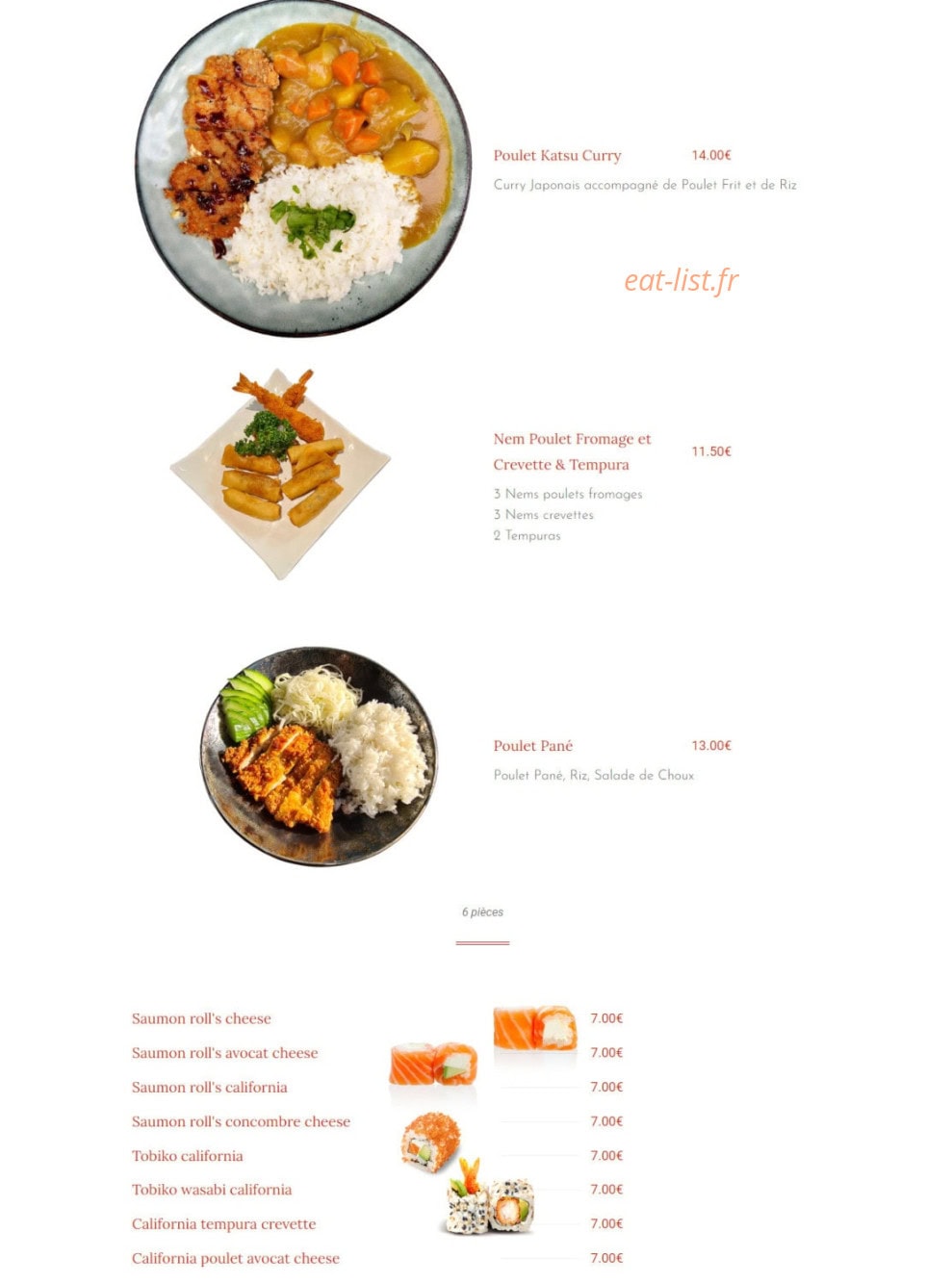 Samouraï — carte page 2