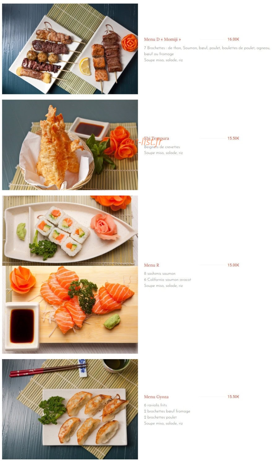 Samouraï — carte page 17