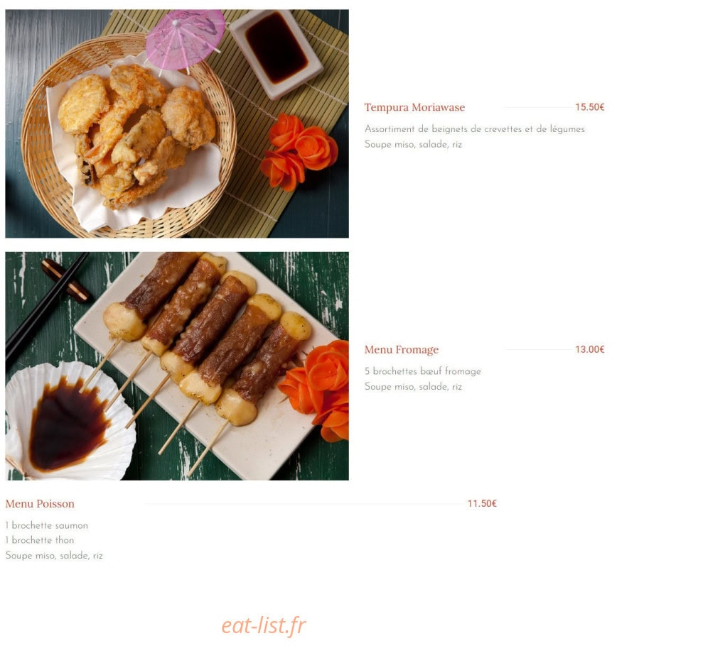 Samouraï — carte page 18