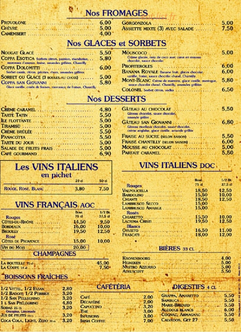 San Giovanni — carte page 4