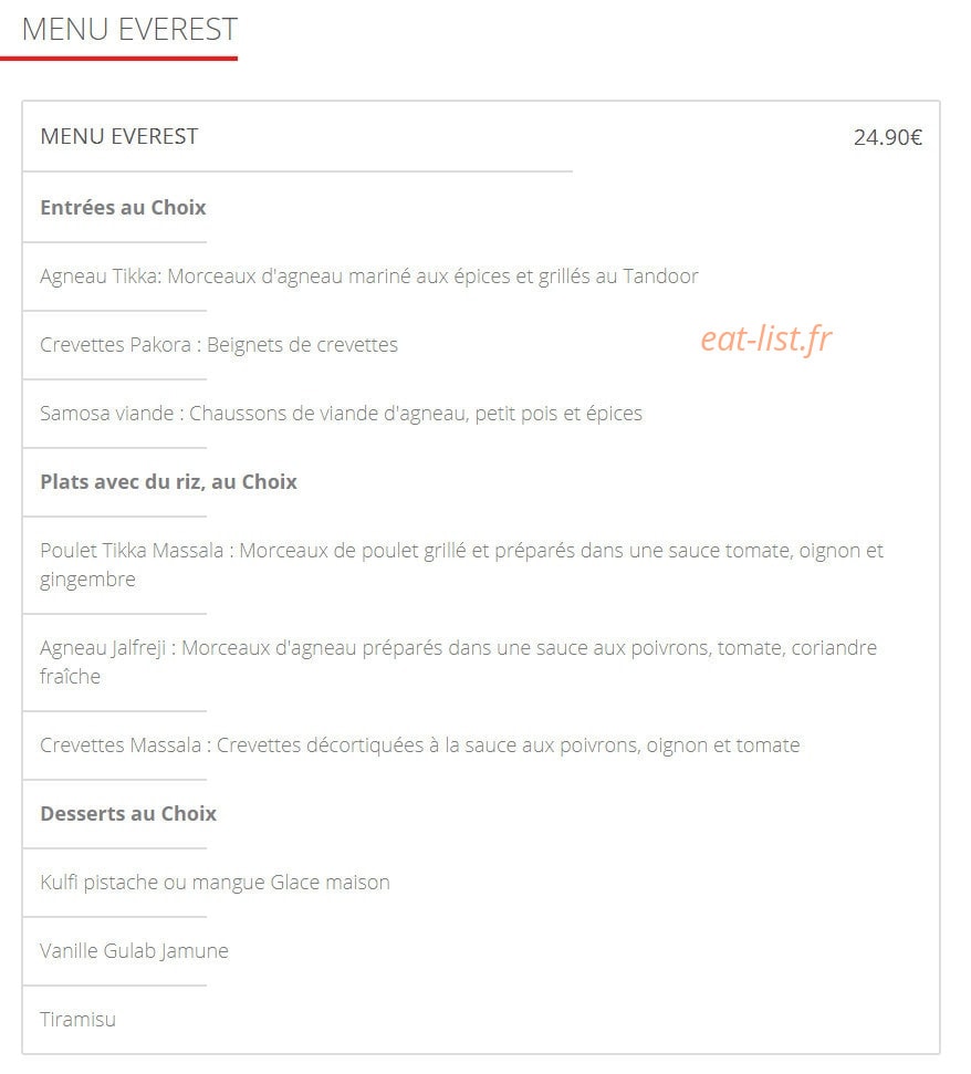 Sangeet — carte page 7