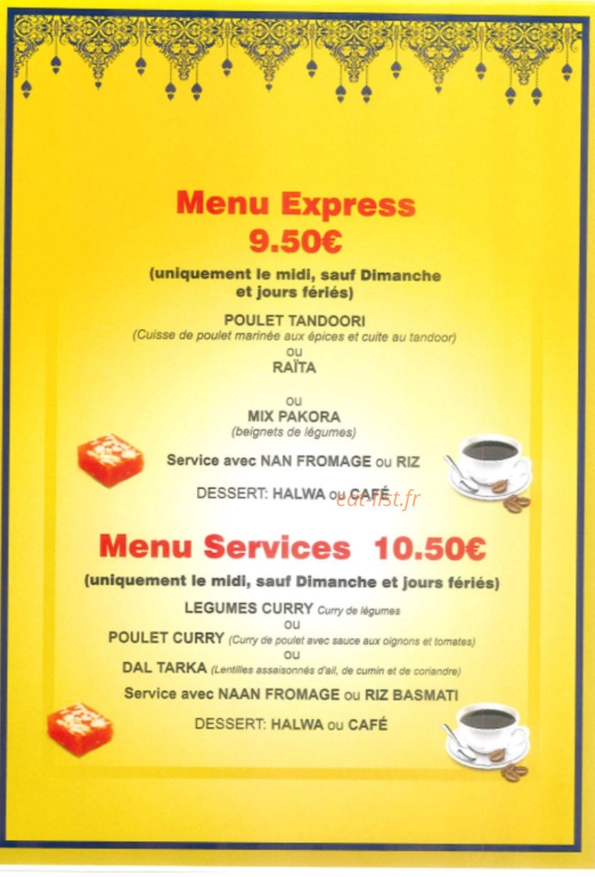 Saveurs d'Himalaya — carte page 8