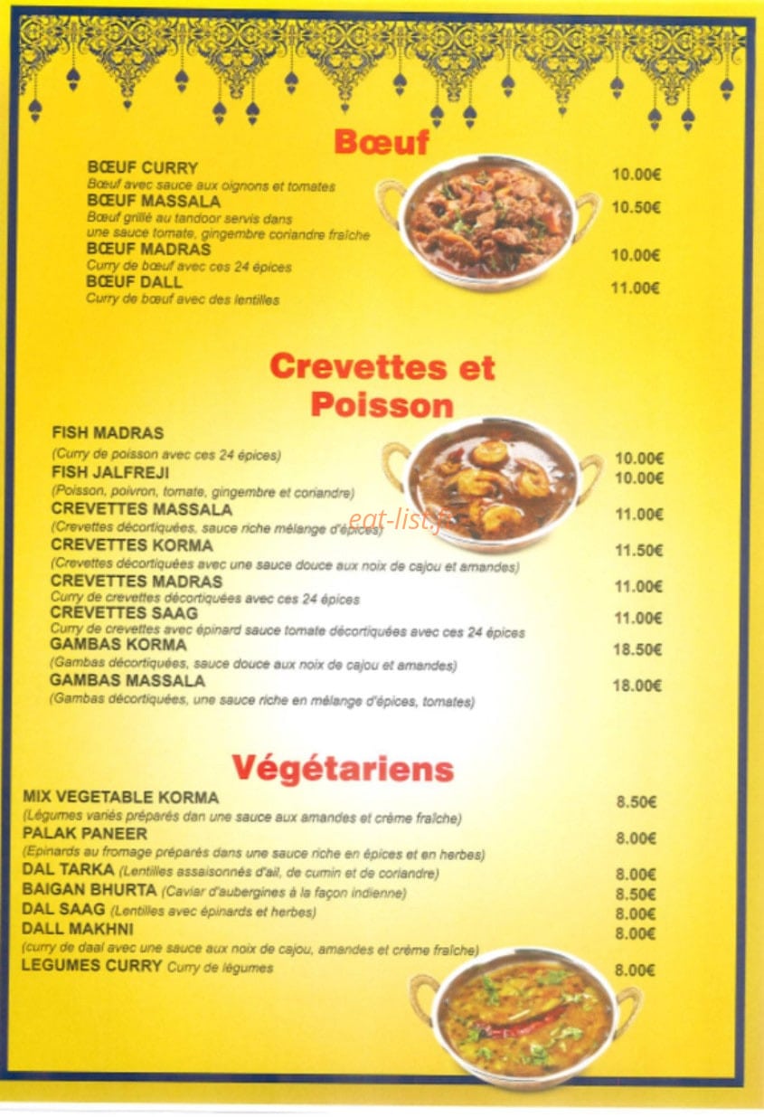 Saveurs d'Himalaya — carte page 10