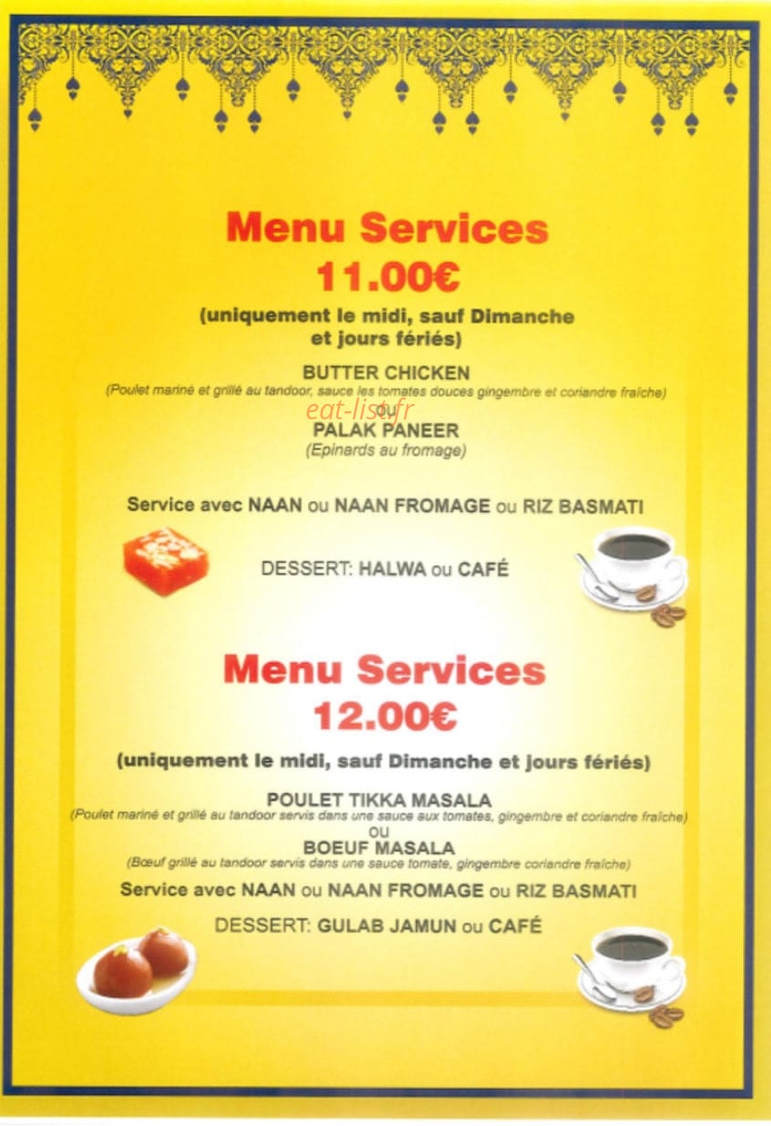 Saveurs d'Himalaya — carte page 7
