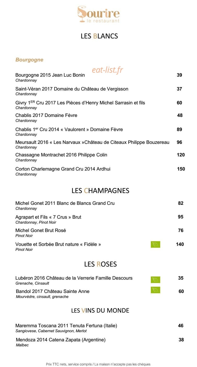 Sourire — carte page 7