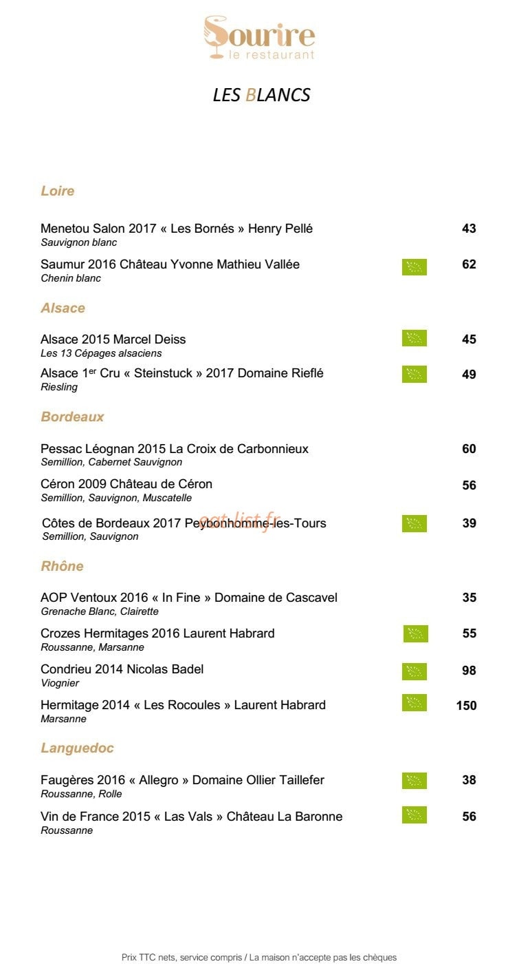 Sourire — carte page 6