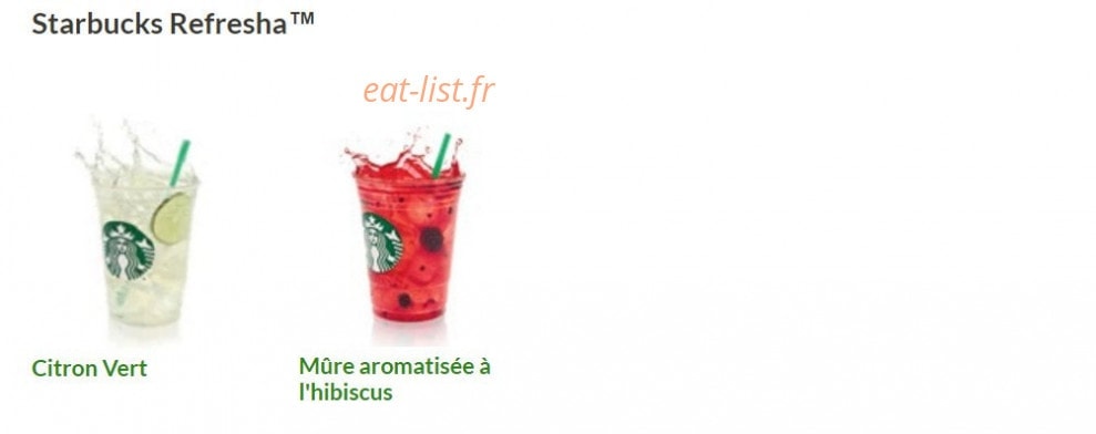 Starbucks coffee — carte page 11