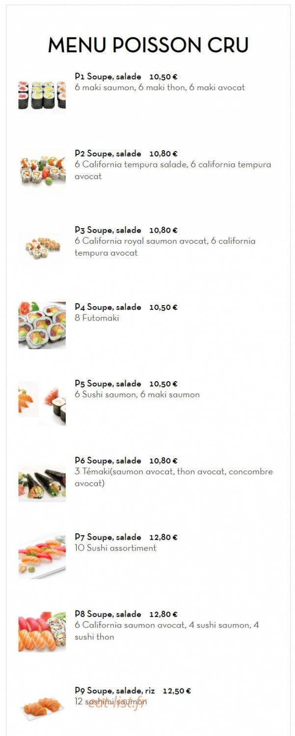 Sushi Chérie — carte page 4