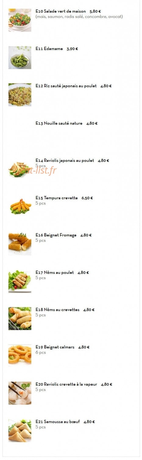 Sushi Chérie — carte page 8